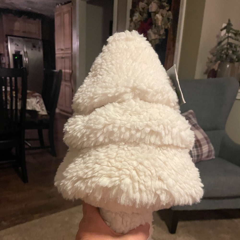 Threshold faux fur tree.  Brand New